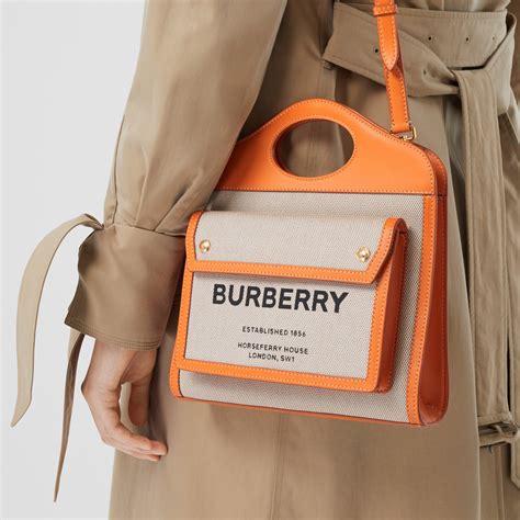 burberry bag orange|Burberry bag price list.